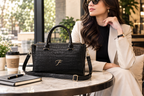 Black Genuine Leather Ladies Bag – Elegant Handbag & Shoulder Bag