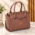 Genuine Leather Ladies Handbag, Women’s Leather Tote Bag, Brown Purse